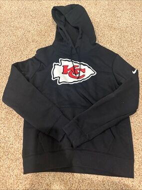 Nike Black Hoodie with Red & White Chiefs Logo